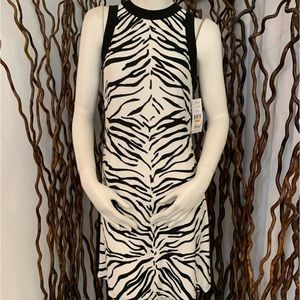 New Karen Kane Zebra Striped Tank Dress
